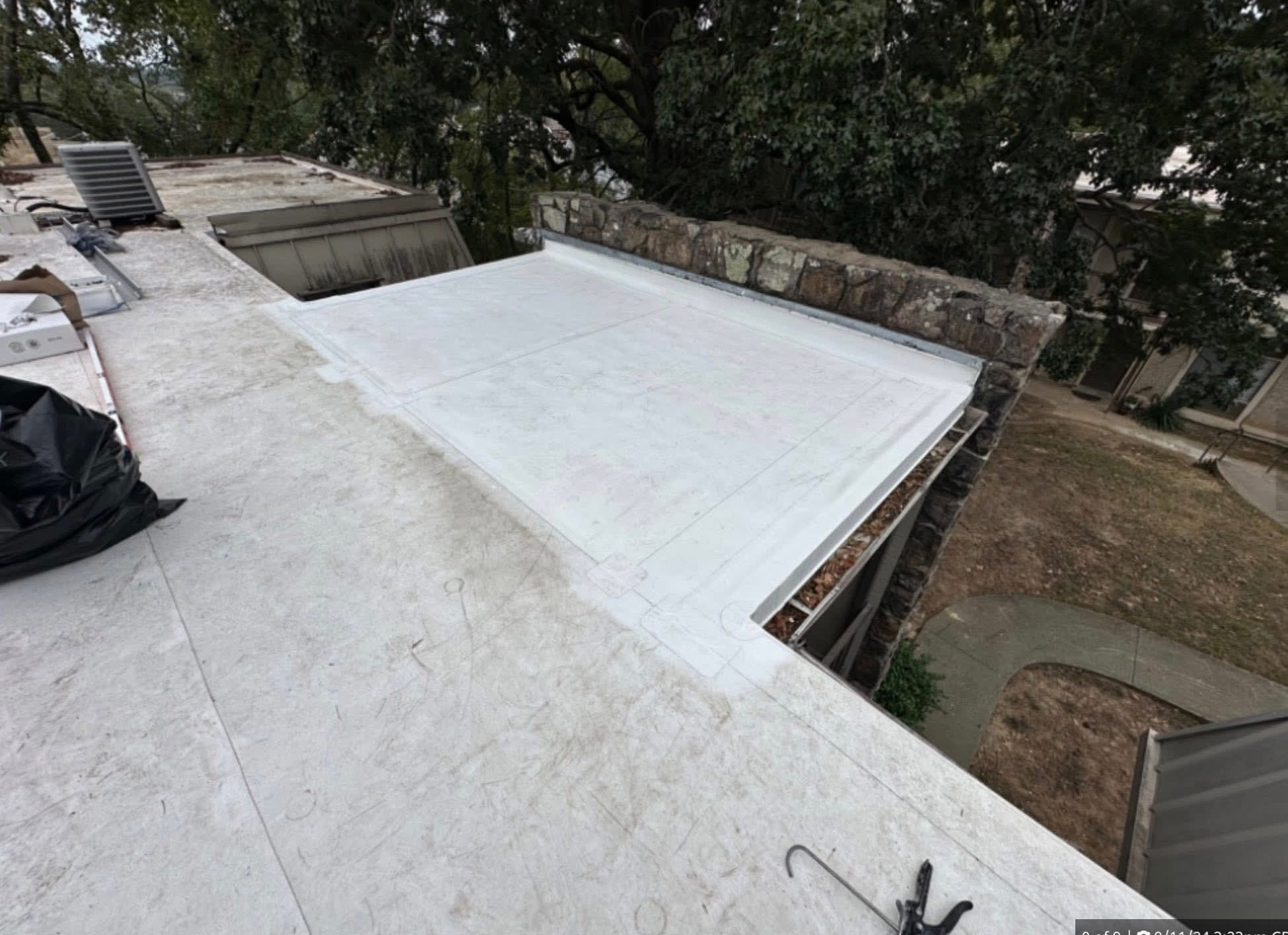 Completed skylight and decking repair